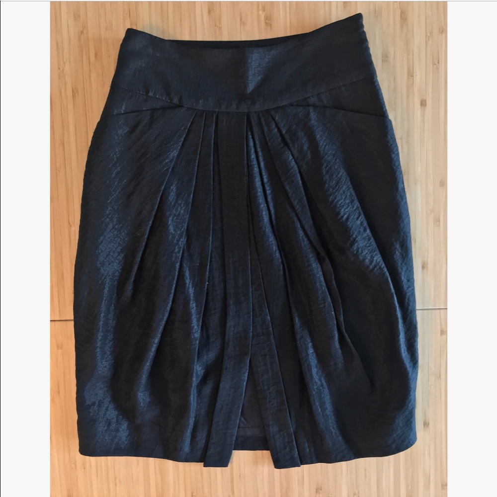 NWOT Club Monaco Pleat Front Shimmer Skirt